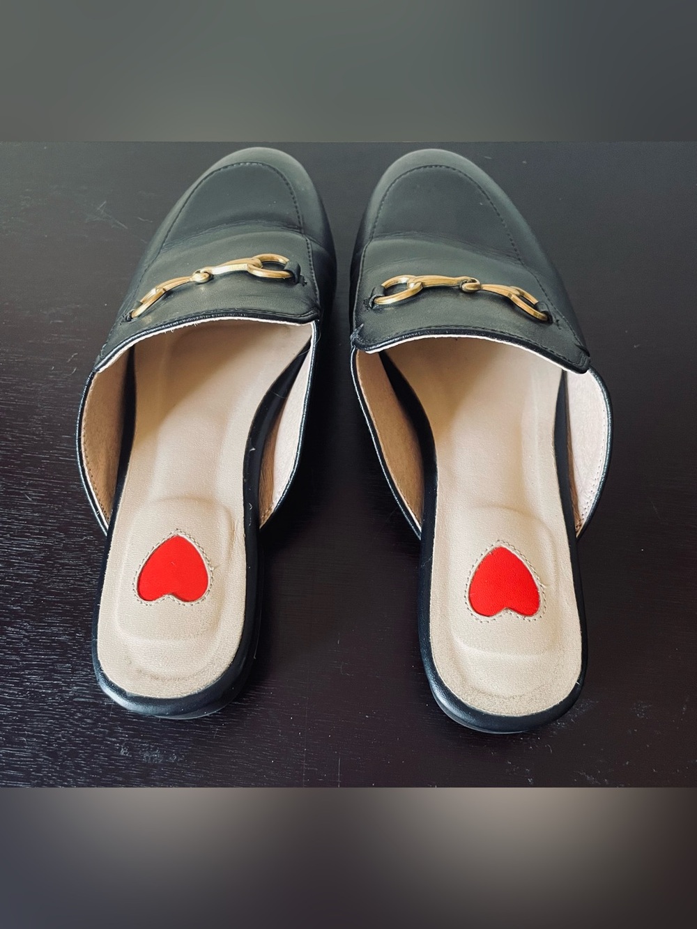 “ARQA” Black Leather Mules/Slides Size: 7 - Picture 2 of 4